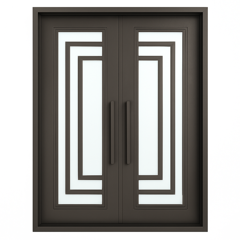 Palm Springs Double Flat Iron Door