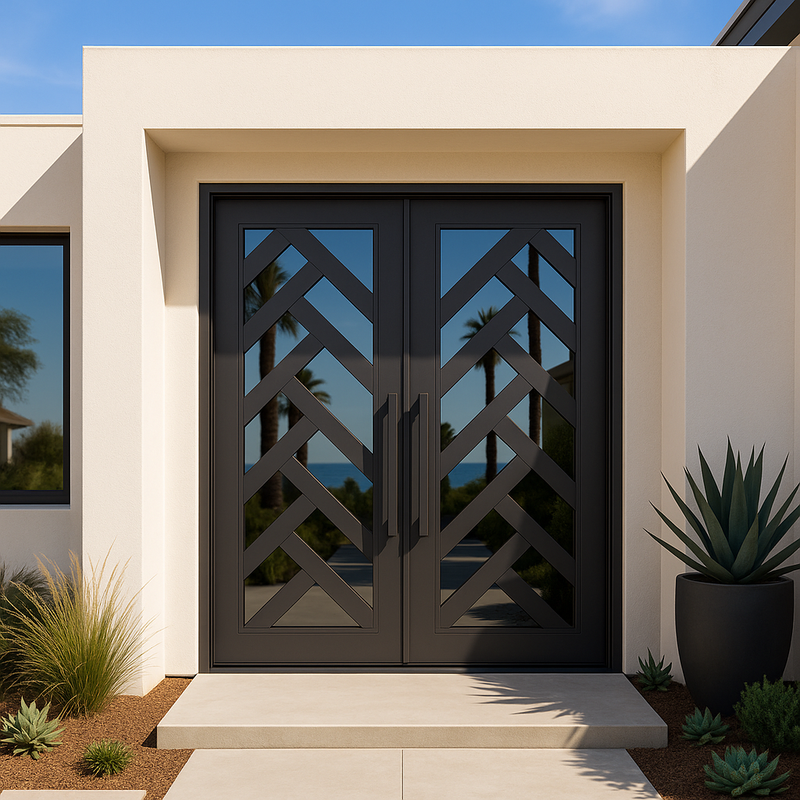 Palm Beach Double Flat Iron Door