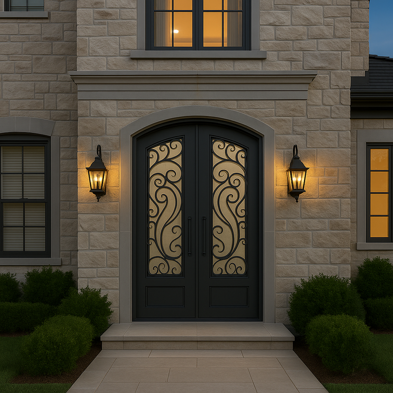 Sunset Double Flat Iron Door