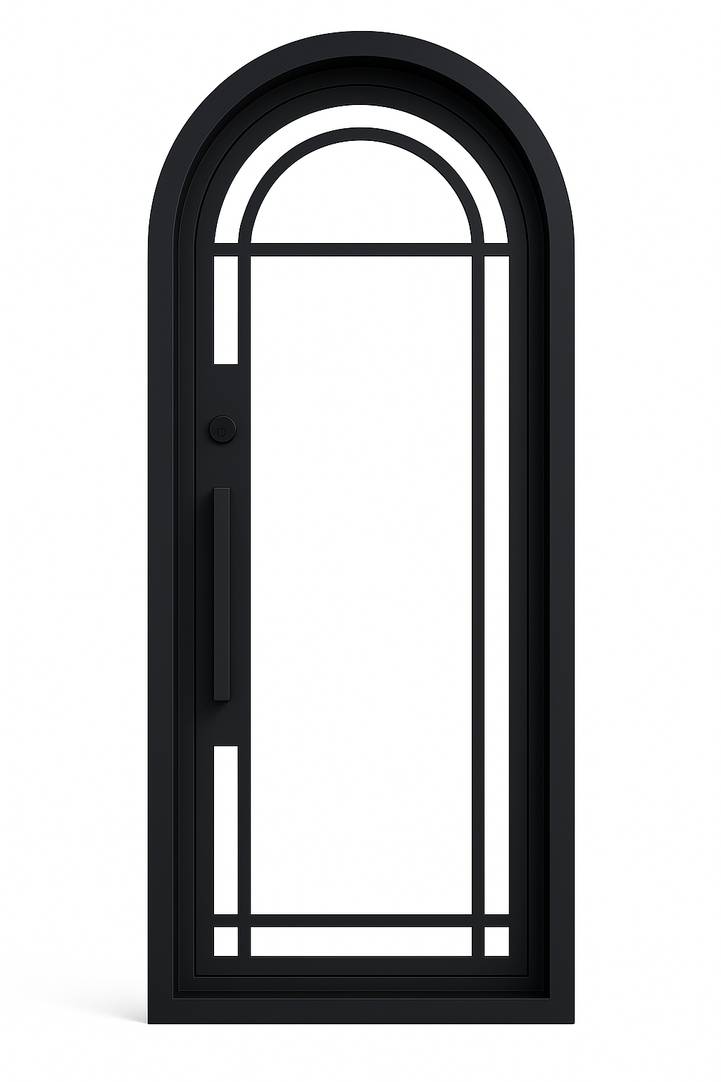 Crystal Full Arch Steel Door