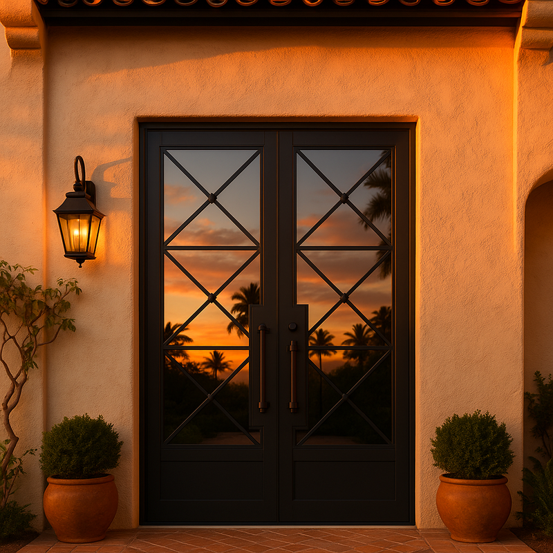 Palisades Double Iron Door
