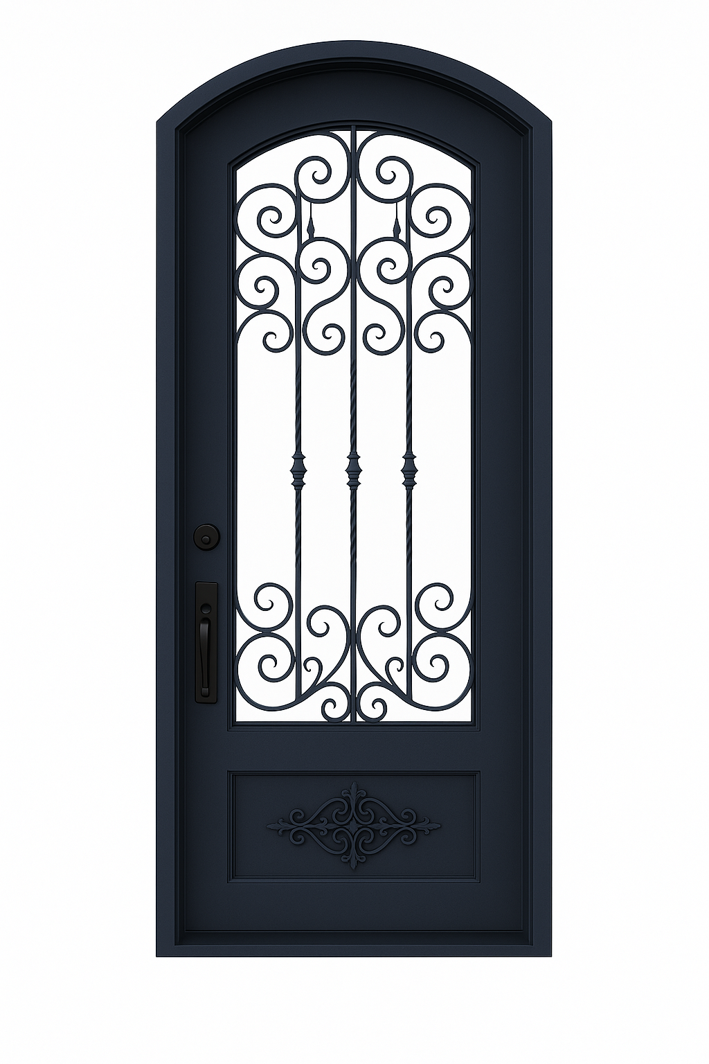 Flintridge Eyebrow Single Iron Door