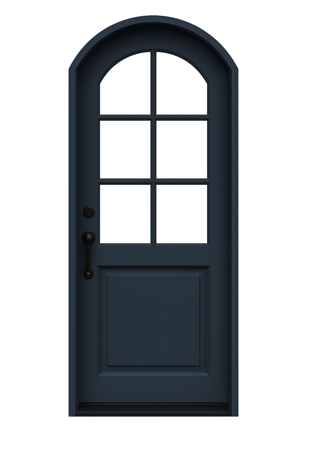 Manhattan Arch Single Iron Door