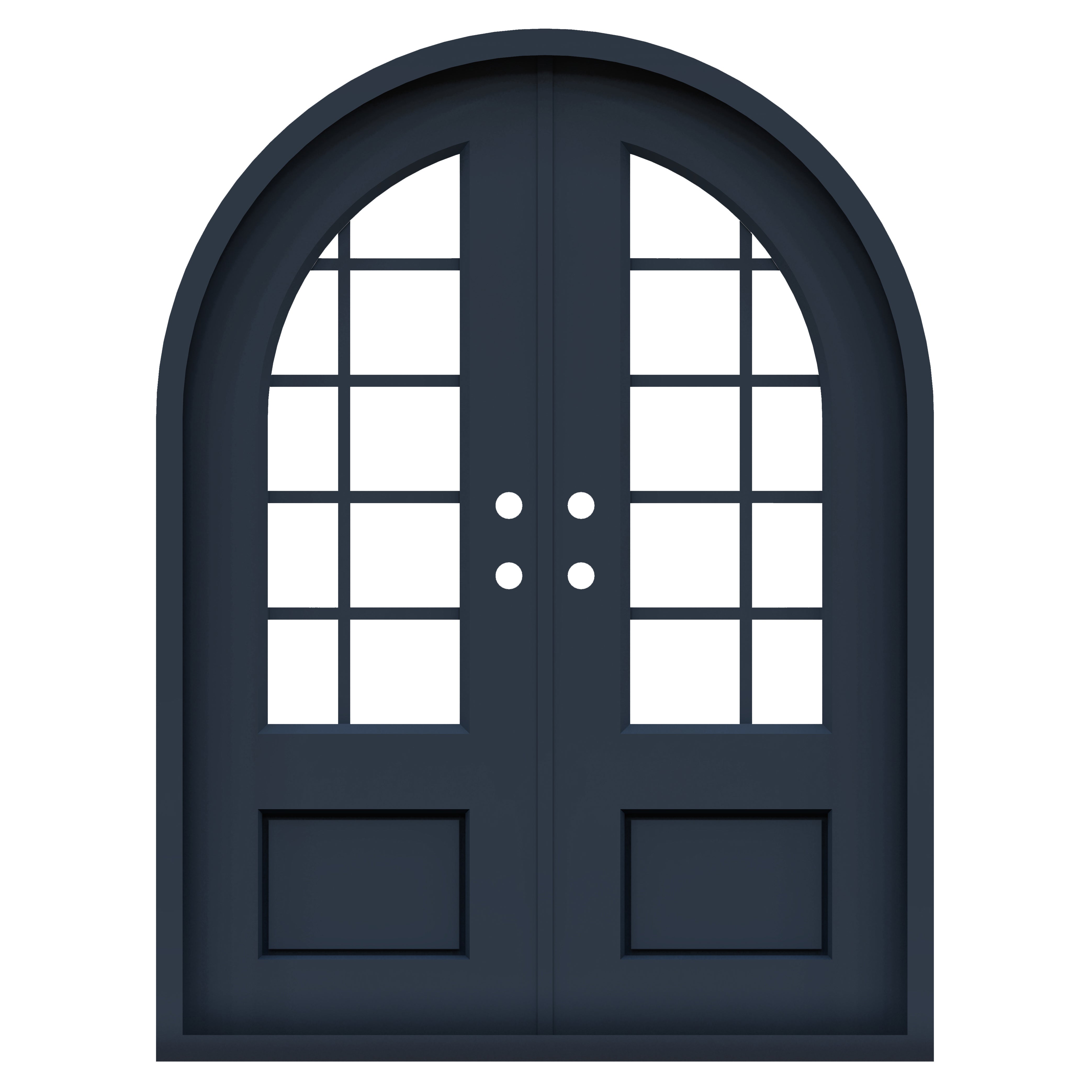 La Jolla Full Arch Iron Door