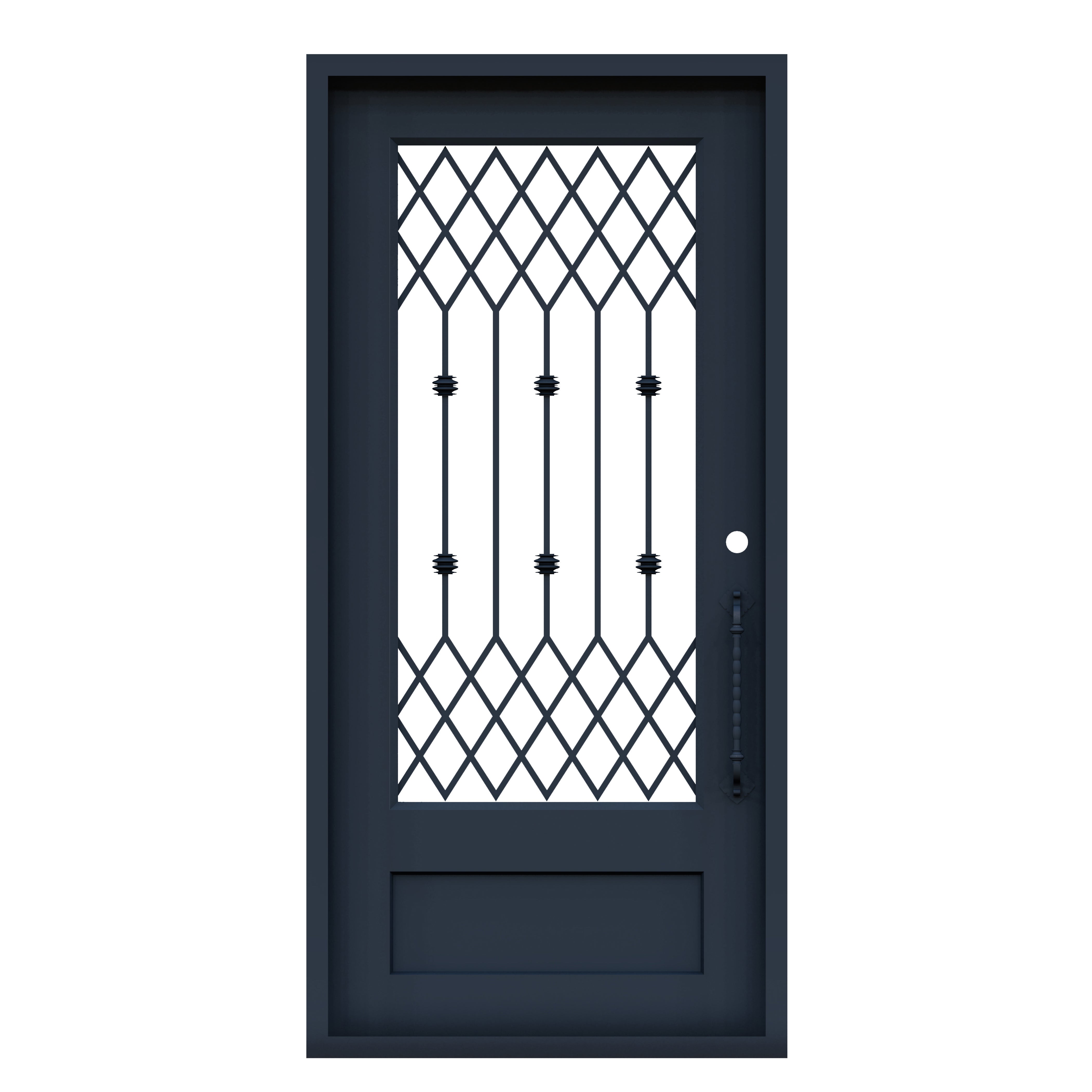 Laguna Beach Single Iron Door