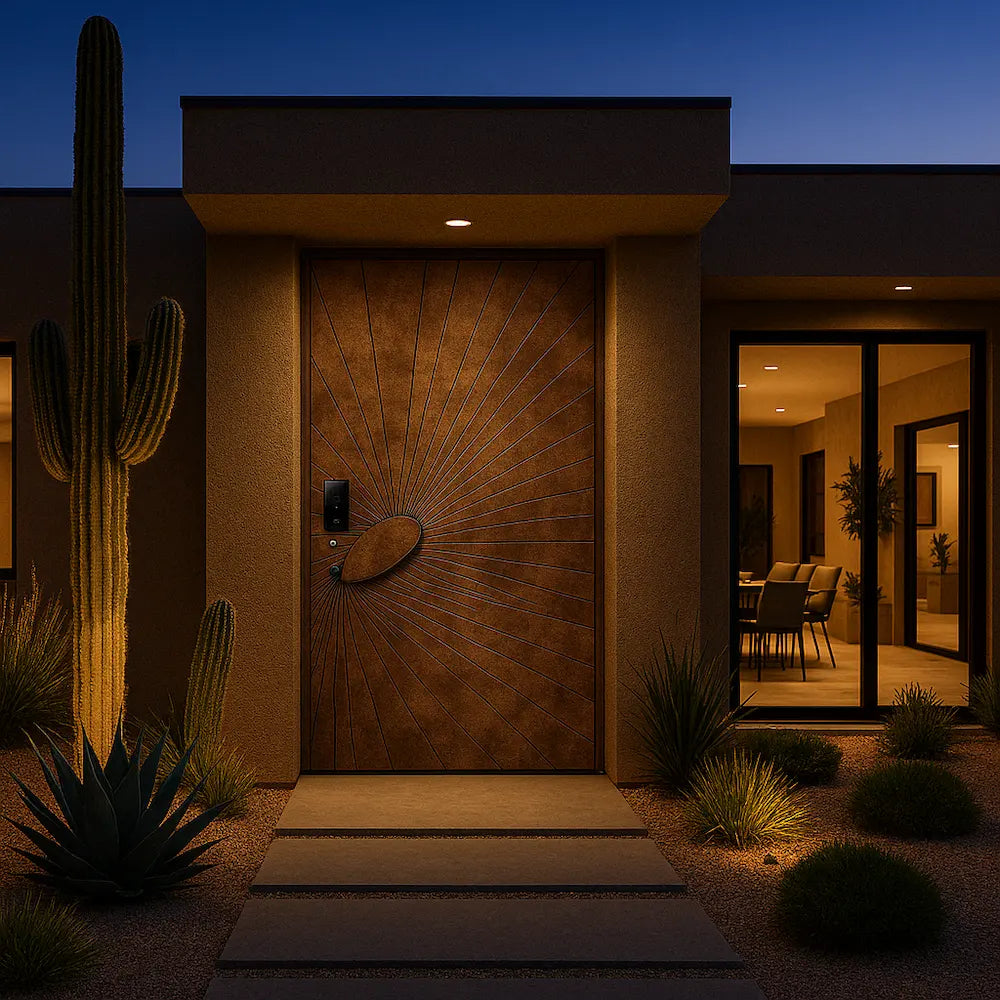 Gridline Aluminum Door