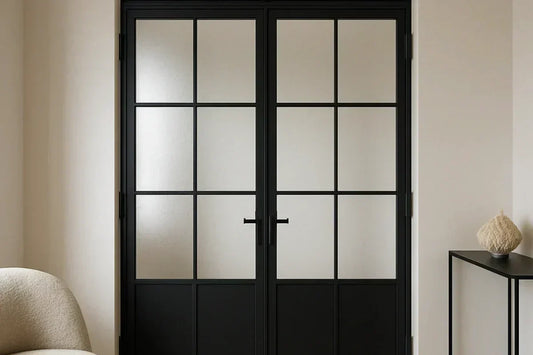 Charming single-story house with a steel front door