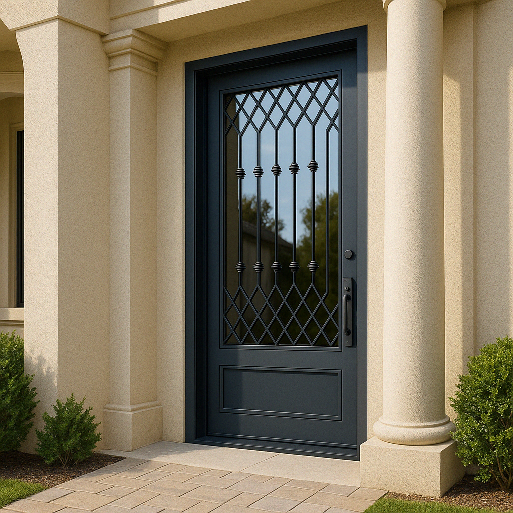 Iron front doors for modern homes