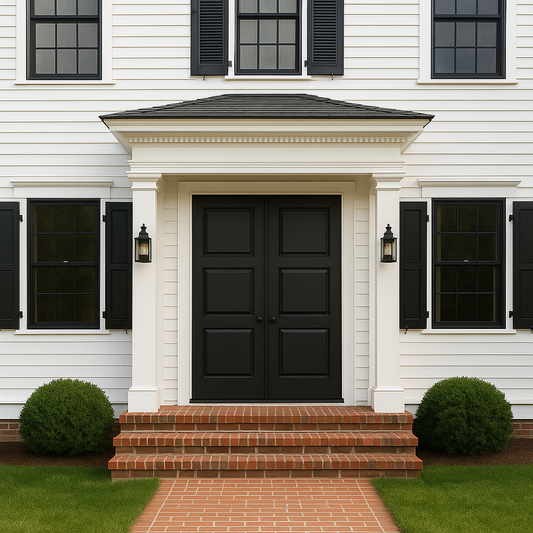 A quality exterior iron door