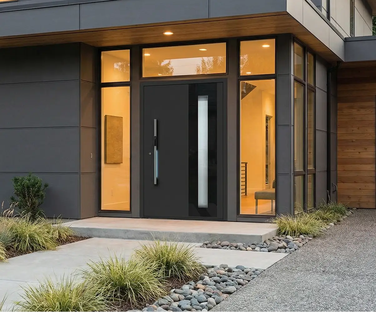 modern steel entry doors