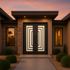 Palm Springs Double Flat Iron Door