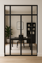 Double Exterior Steel Door w/ Transom & Sidelights