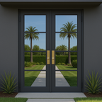 Malibu Double Flat Exterior French Door