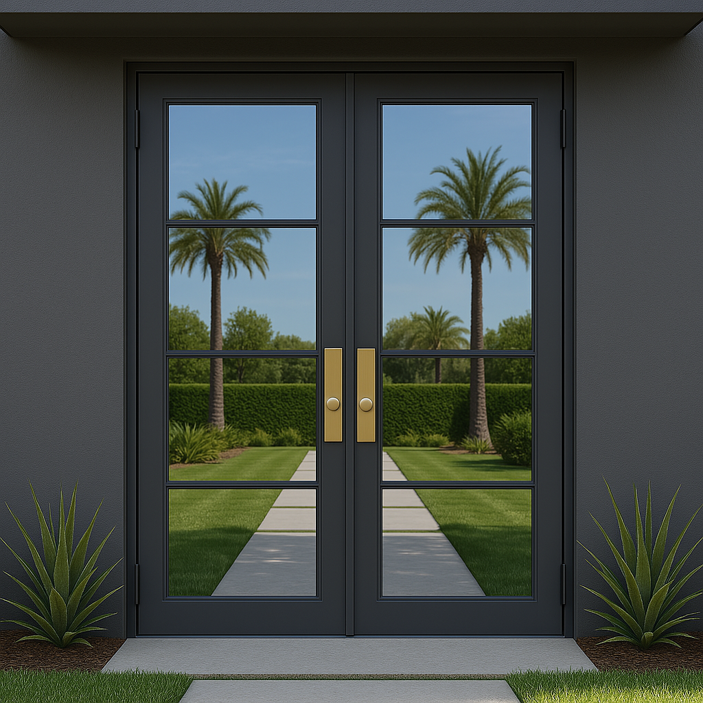 Malibu Double Flat Exterior French Door