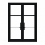 Malibu Double Flat Exterior French Door