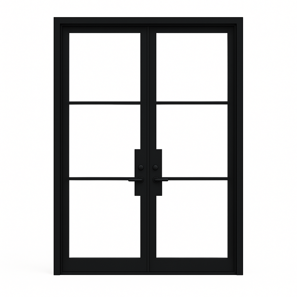 Malibu Double Flat Exterior French Door