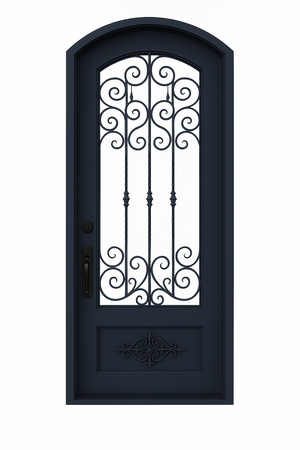 Flintridge Eyebrow Single Iron Door