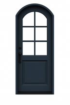 Manhattan Arch Single Iron Door