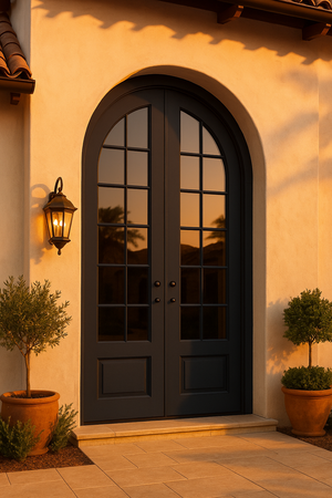 La Jolla Full Arch Iron Door