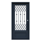 Premium iron door manufactured in Los Angeles, featuring intricate designs, superior craftsmanship, and durable security—perfect for enhancing home and business entrances.